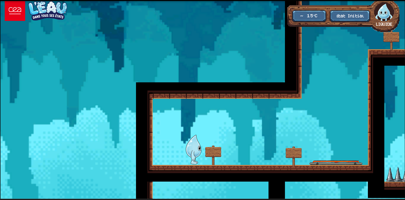 Capture d'écran début du jeu